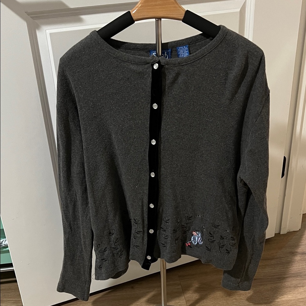 Vintage Winnie the Pooh Eeyore Women’s Cardigan Large